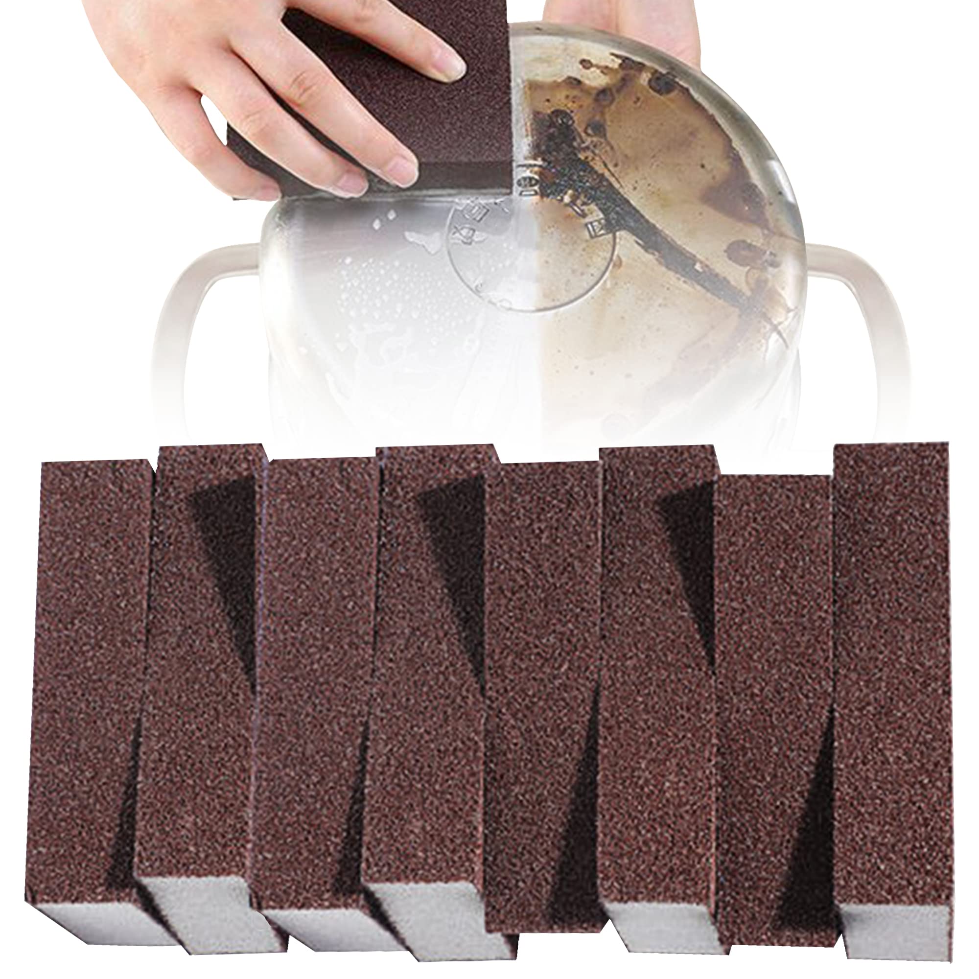 Carborundum Cleaning Sponge, Heavy Duty Rust Stain Eraser for Pots & Pans