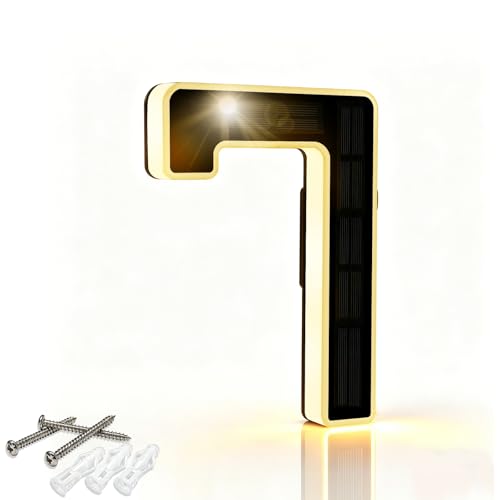 Solar LED House Number, IPX4 Waterproof Address Light