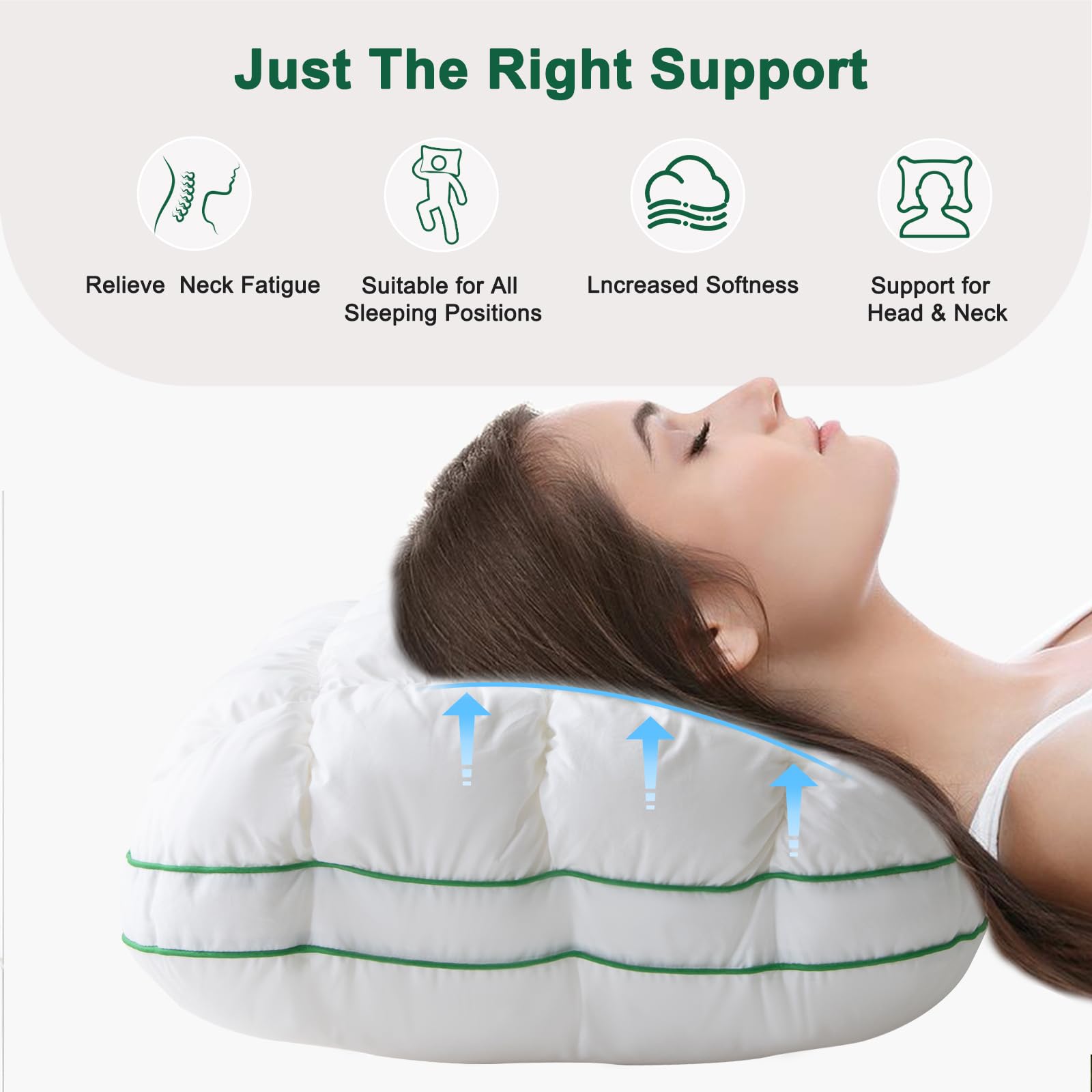 Cloud Bubble Soft Support Sleeping Pillow