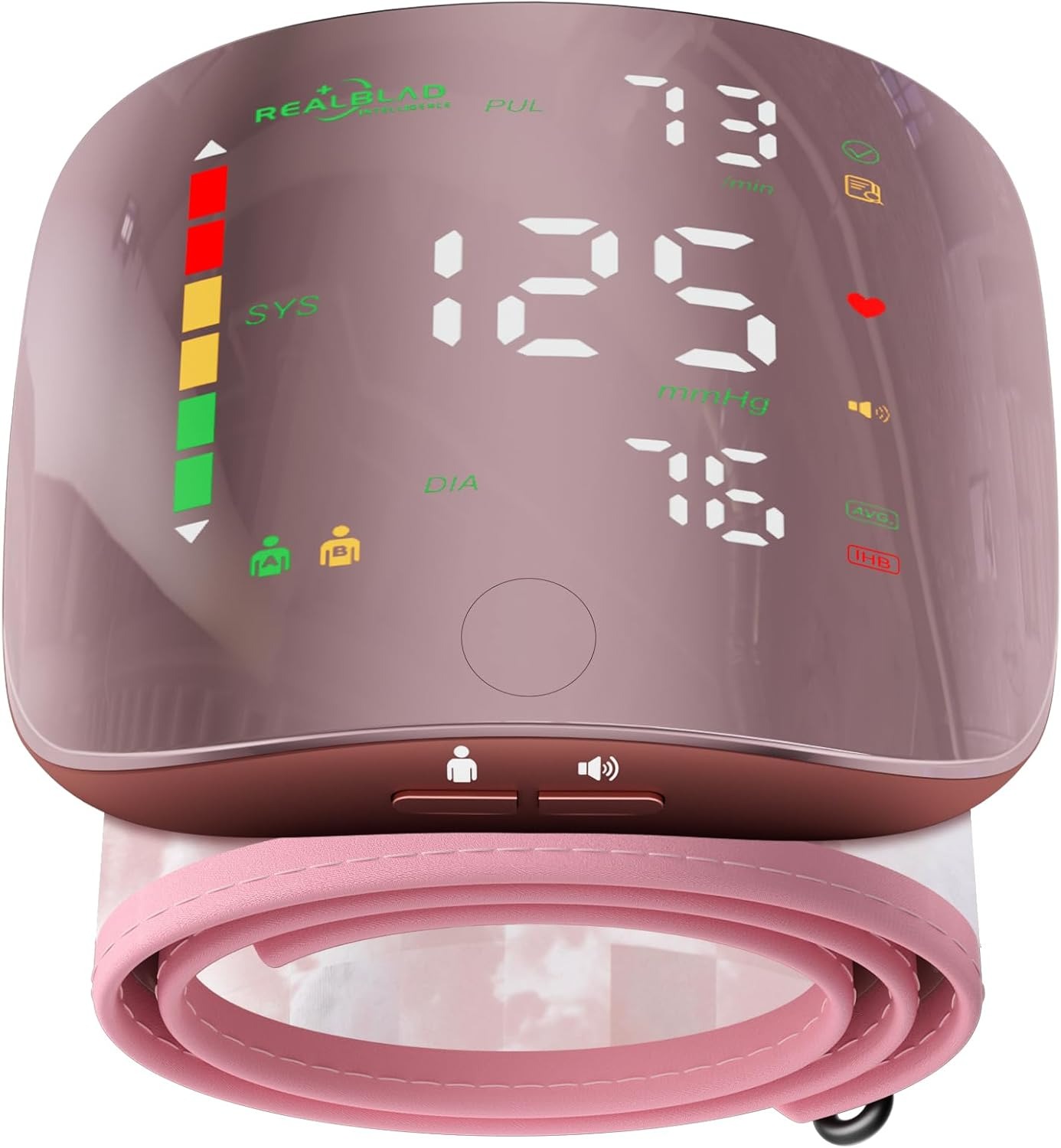 Wrist Blood Pressure Monitor, Automatic LED Display BP Machine for Home Use