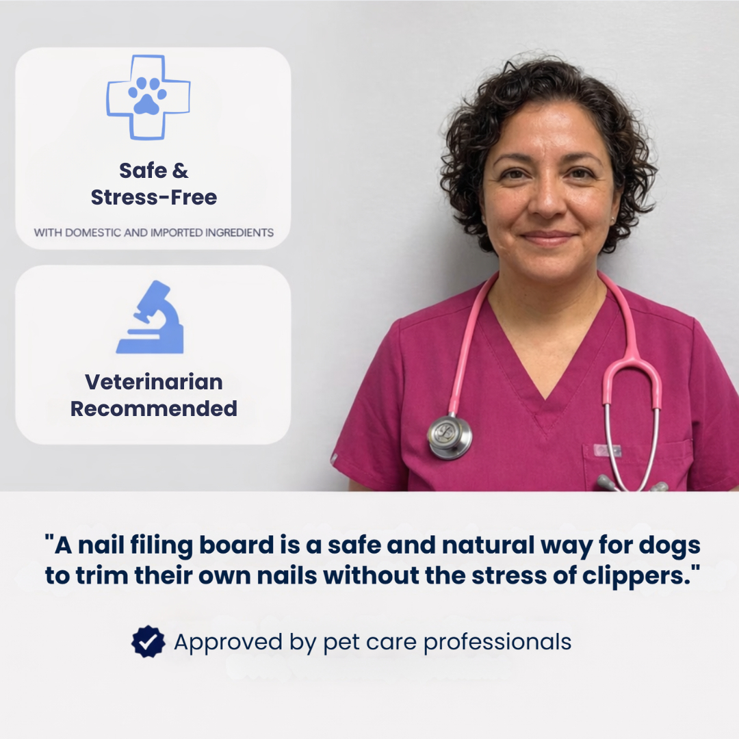 Dog Nail Scratch Board, Interactive Wooden File Toy for All Breeds