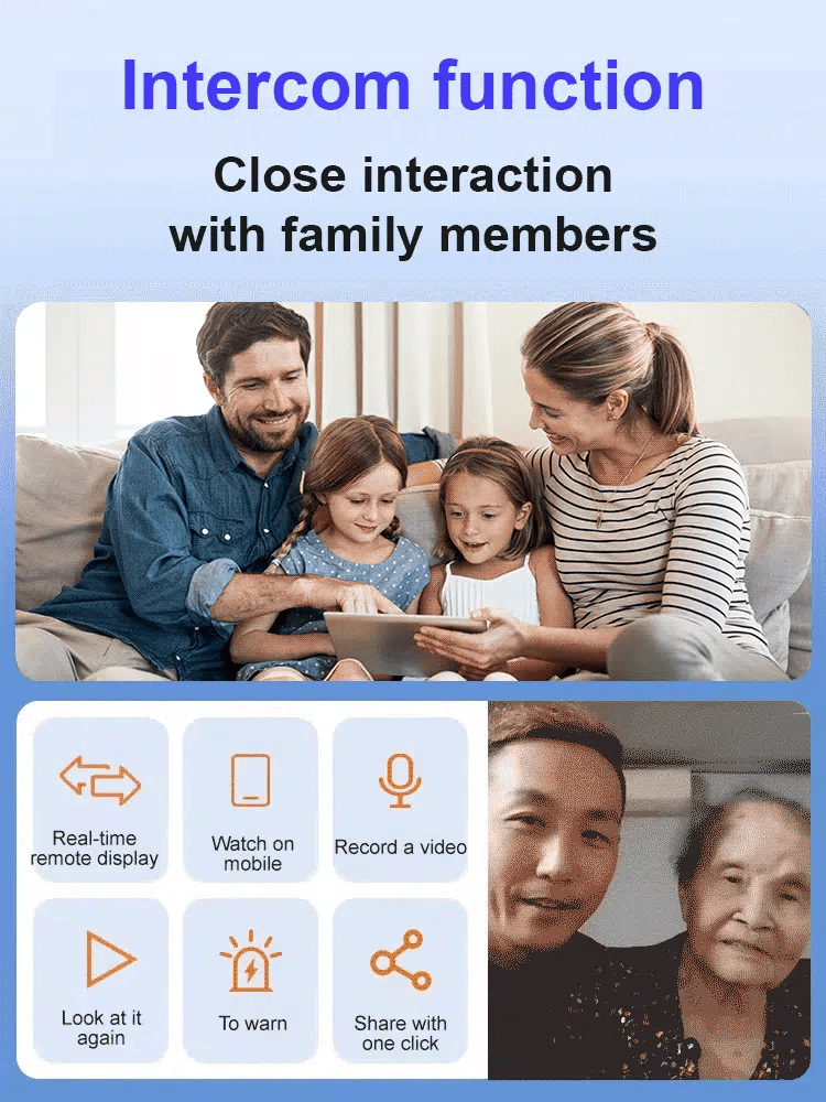 Mini Security Camera with Audio & Video Recording, HD Nanny Cam with Clear Noise-Free Sound