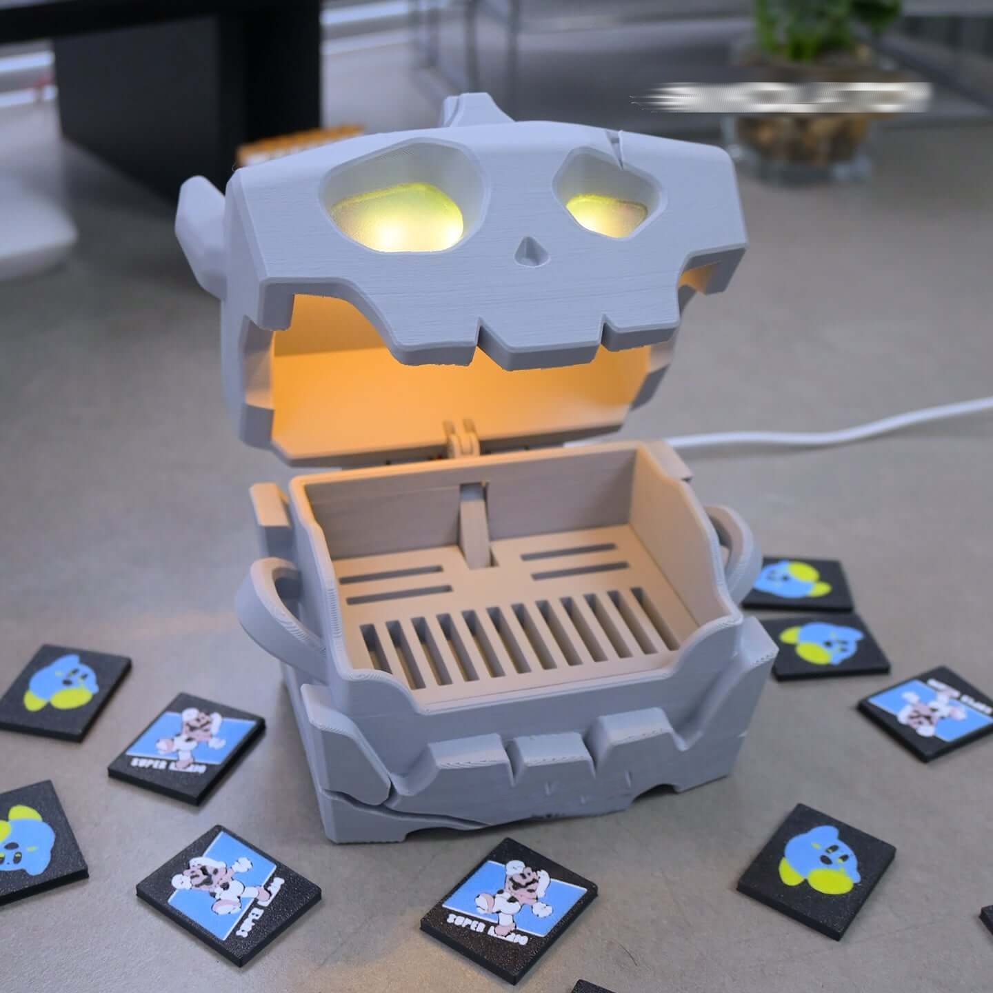 3D Voice Control Cassette Storage Box