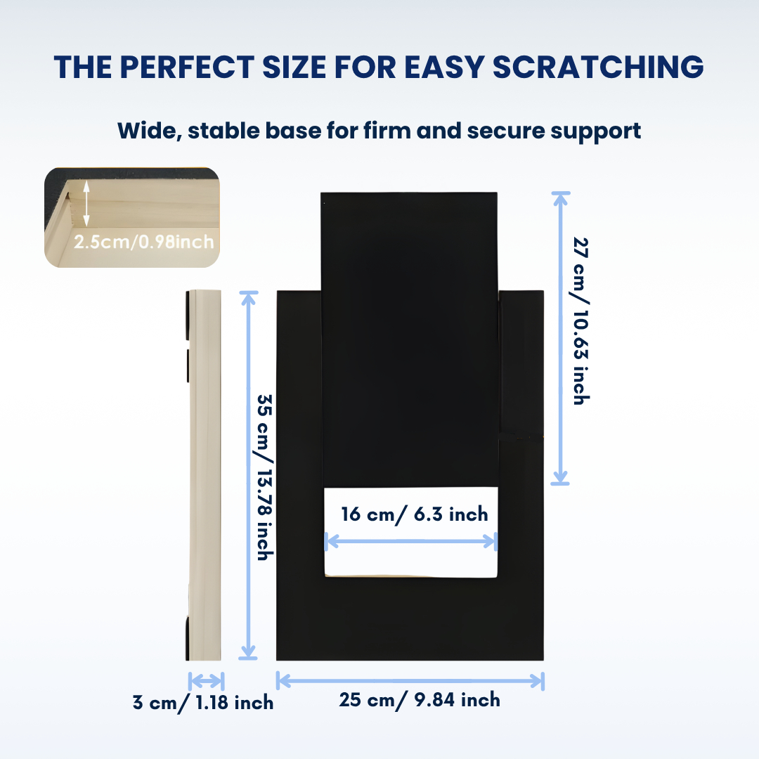 Dog Nail Scratch Board, Interactive Wooden File Toy for All Breeds