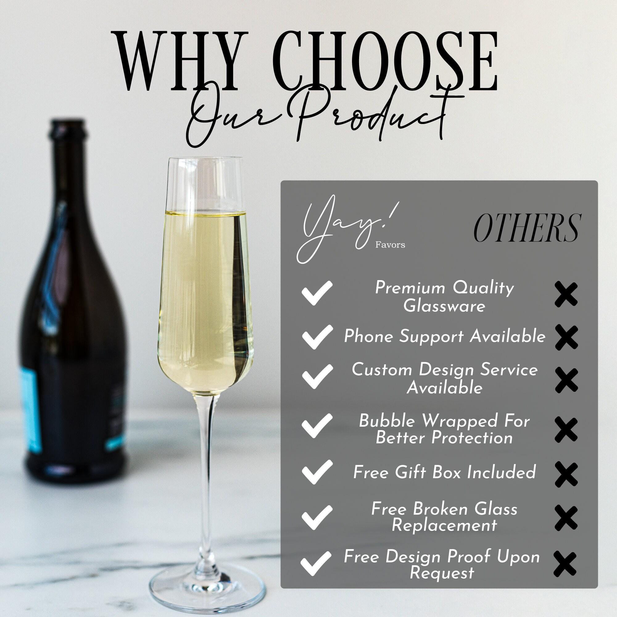 Personalized Mr. & Mrs. Champagne Flutes – Custom Wedding Toast Glasses