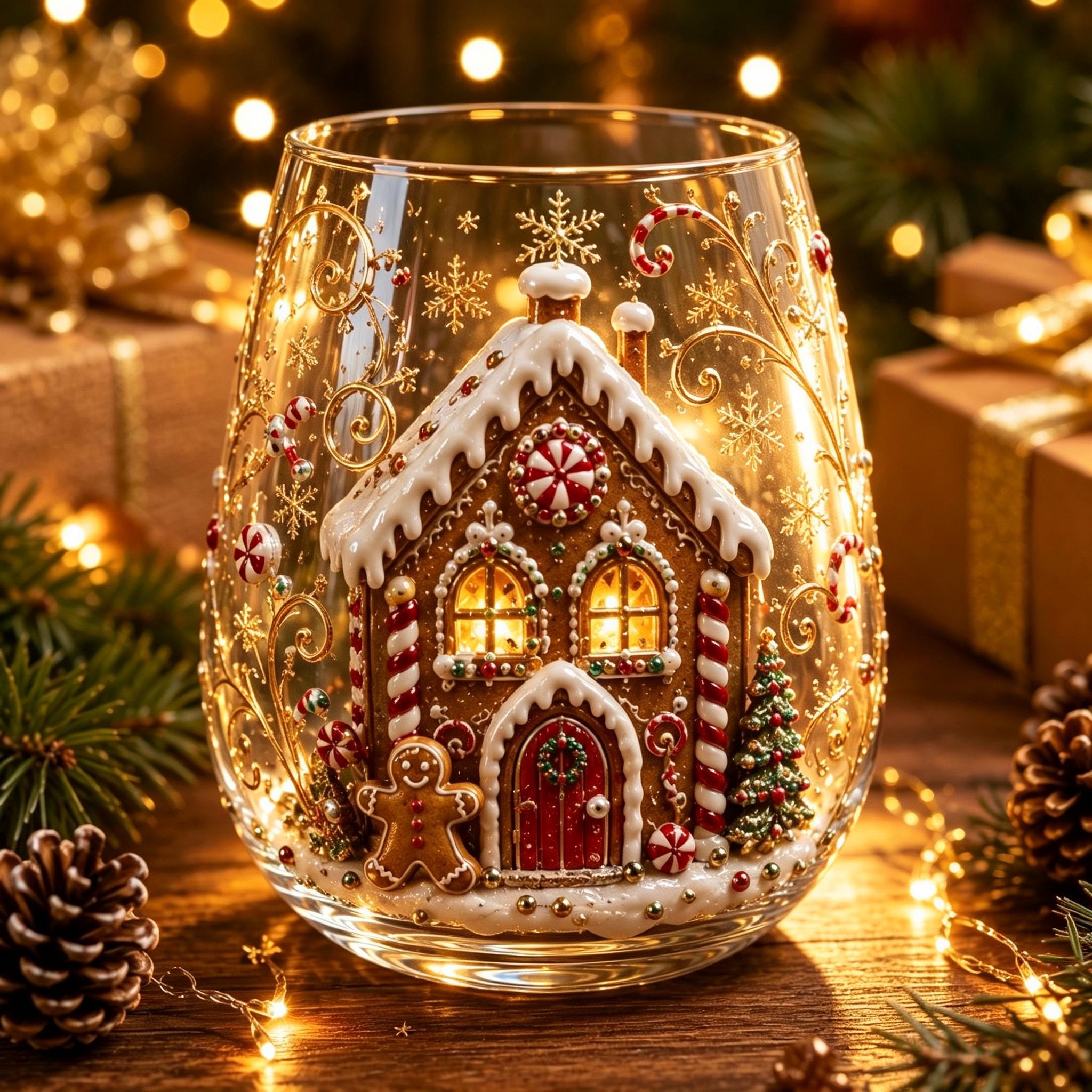 Christmas Magic 6-Piece Glass Cup Gift Set
