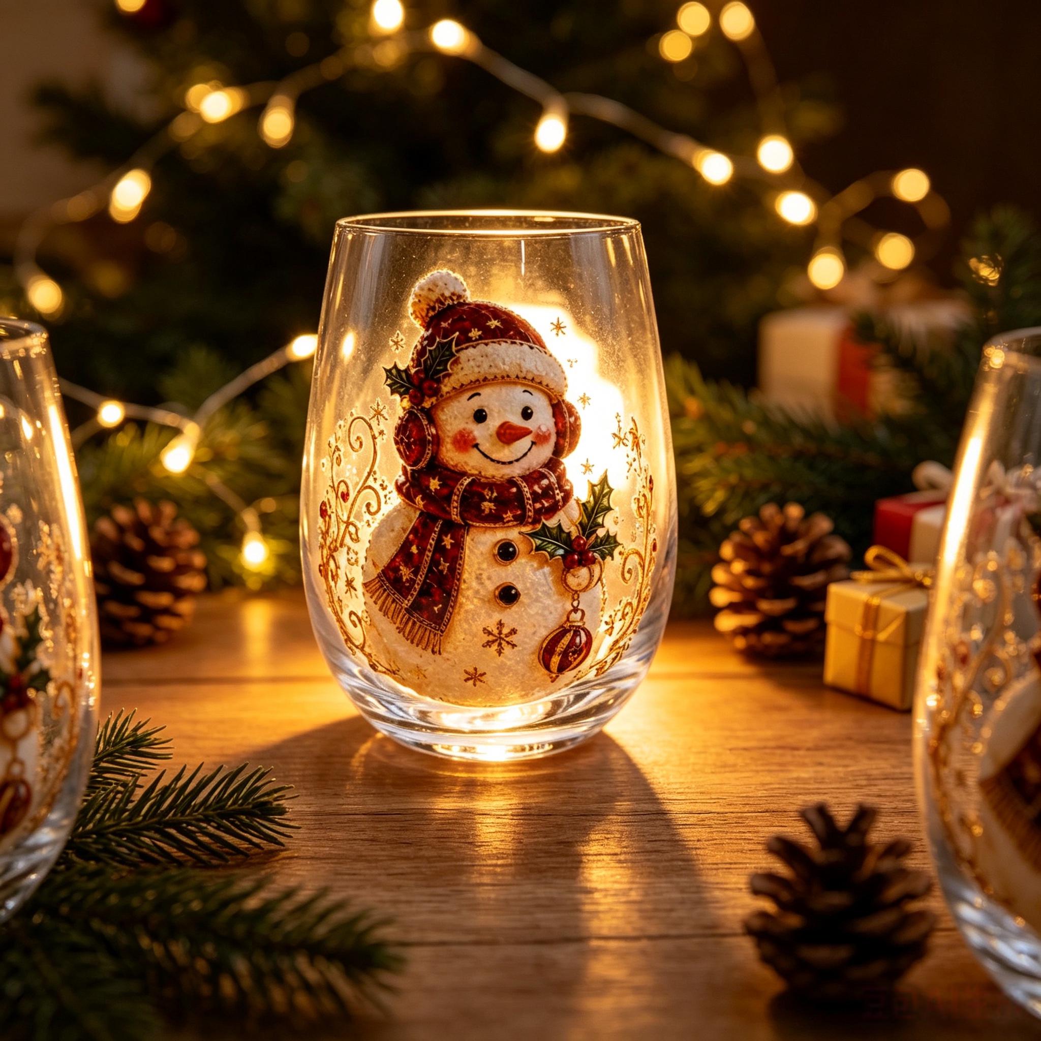 Christmas Magic 6-Piece Glass Cup Gift Set