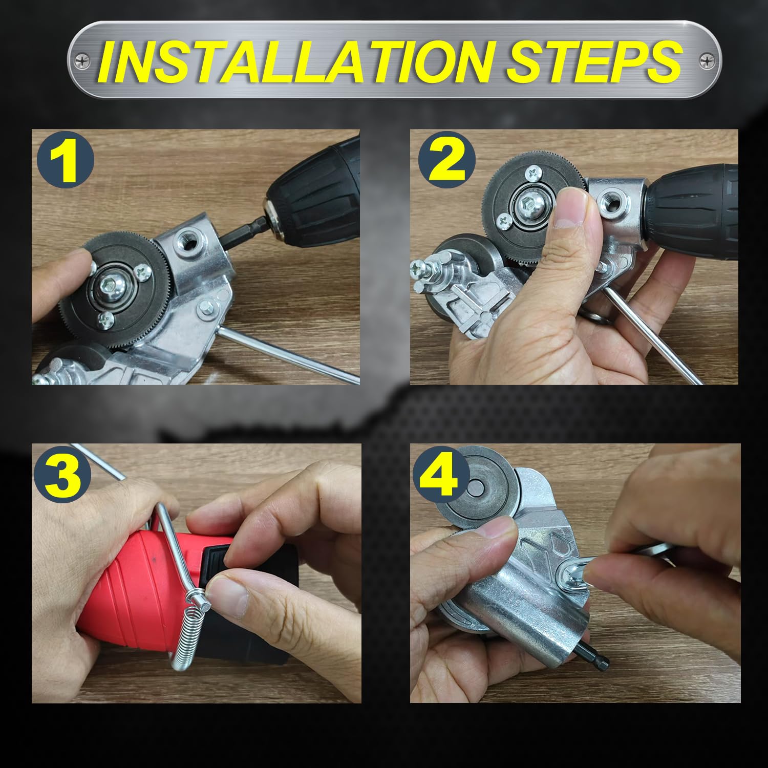 Drill Shear Attachment, Drill Convert Sheet Metal Cutter