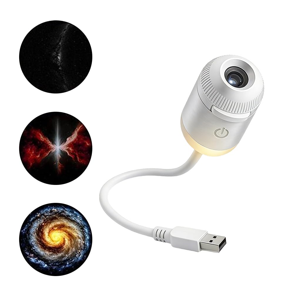 USB Star Projector Night Light, Flexible Gooseneck Galaxy Lamp
