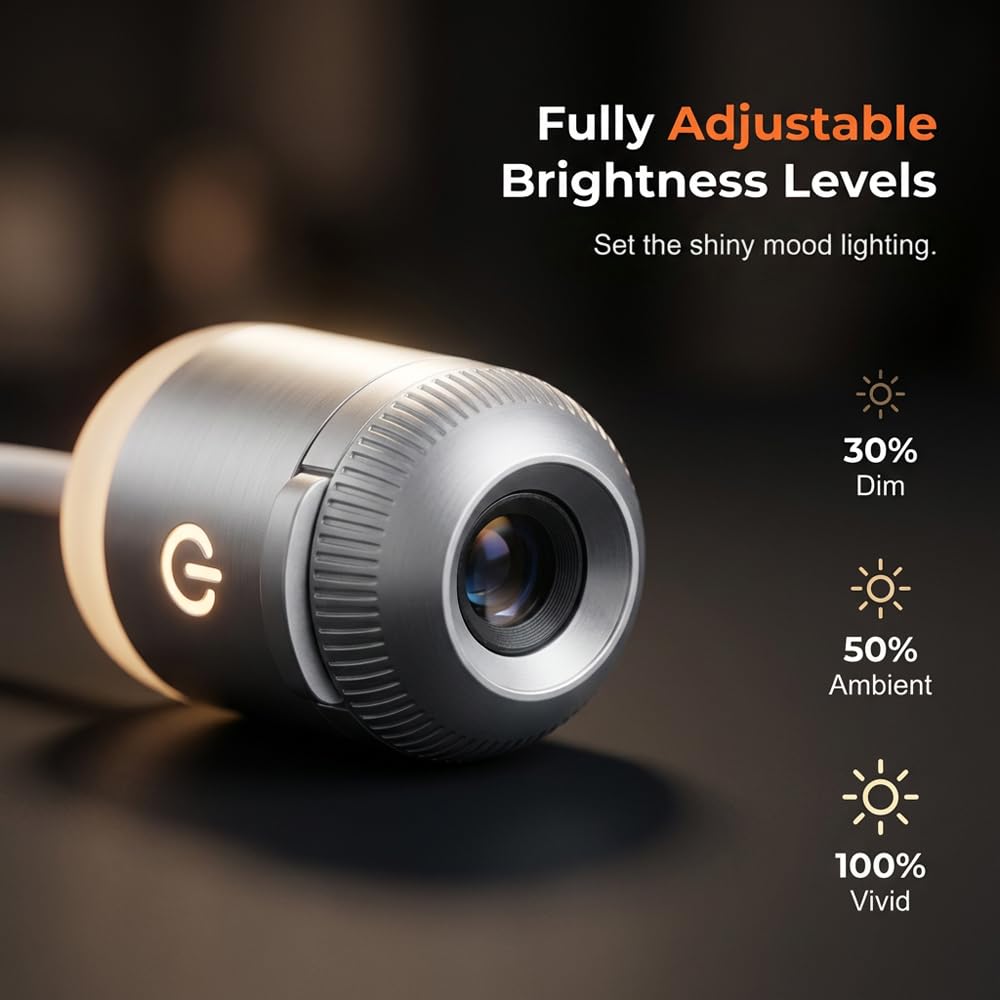 USB Star Projector Night Light, Flexible Gooseneck Galaxy Lamp