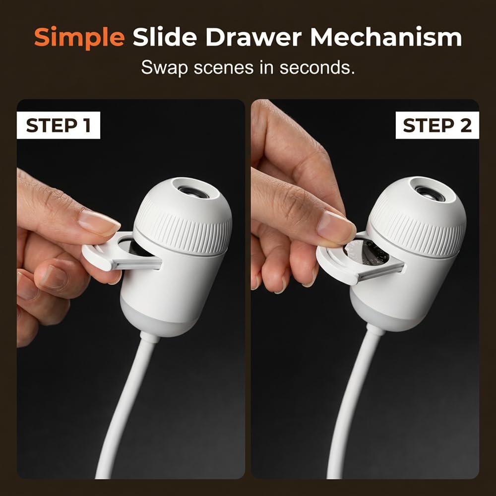 USB Star Projector Night Light, Flexible Gooseneck Galaxy Lamp