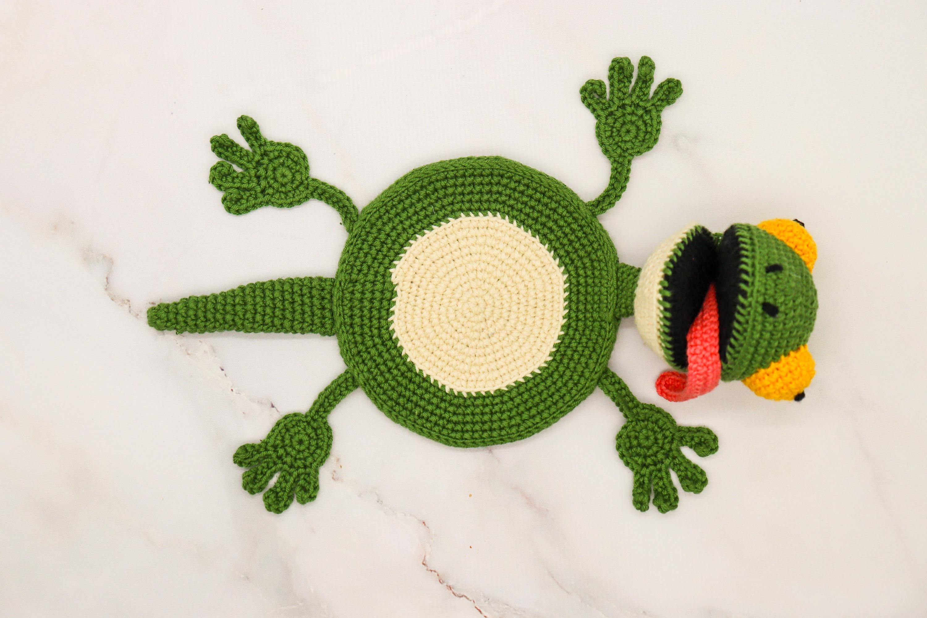 Crochet Lizard Coaster Pattern, Amigurumi DIY Guide 