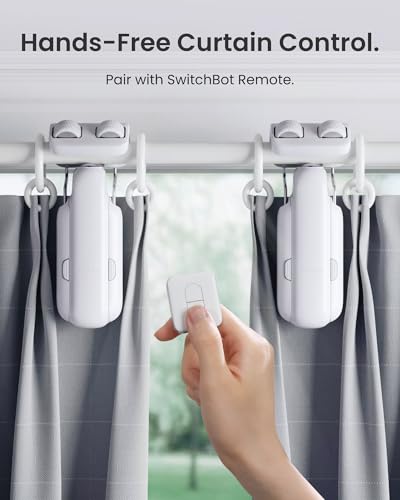 Smart Automatic Curtain Opener, Bluetooth App Control Curtain Robot for Rod Curtains
