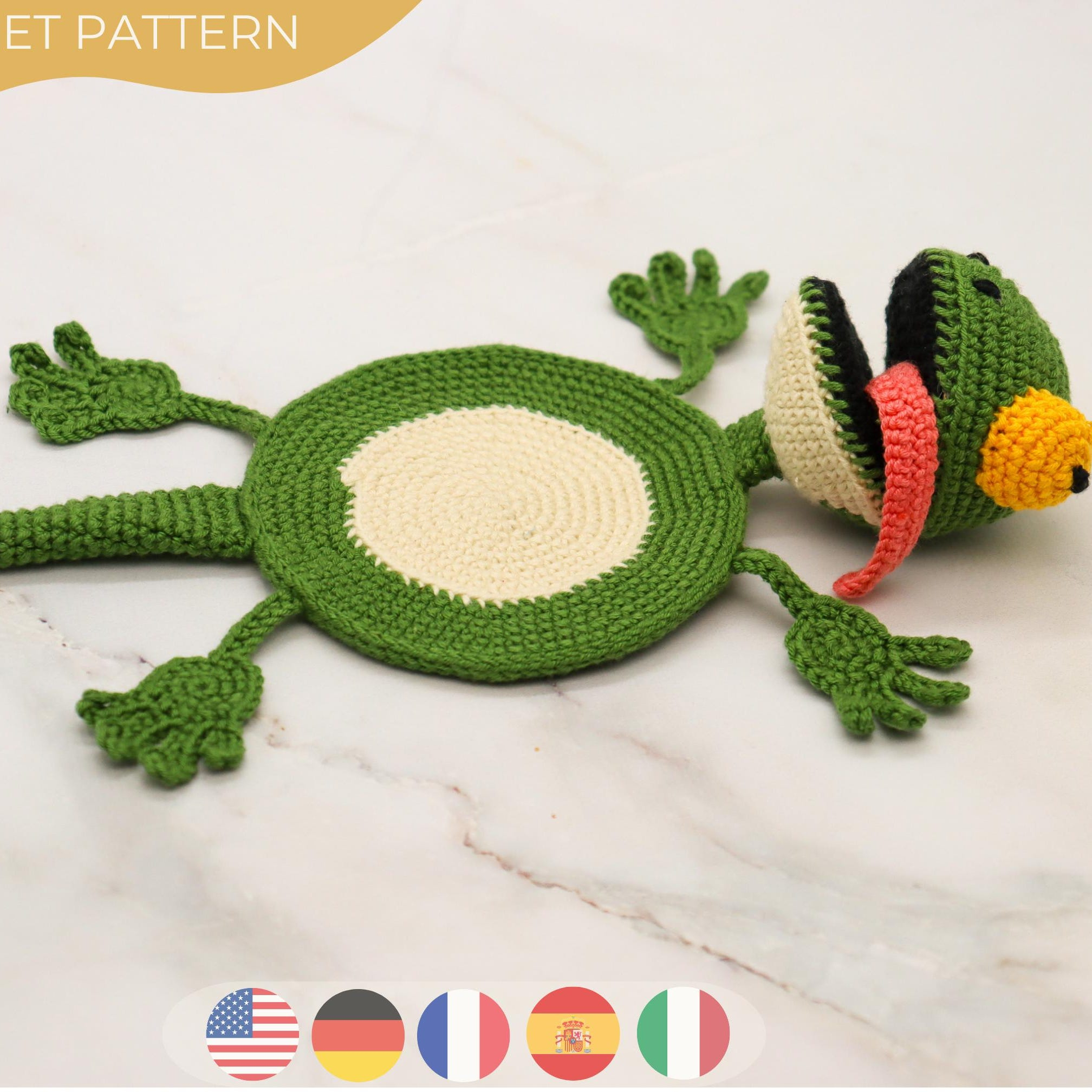 Crochet Lizard Coaster Pattern, Amigurumi DIY Guide 