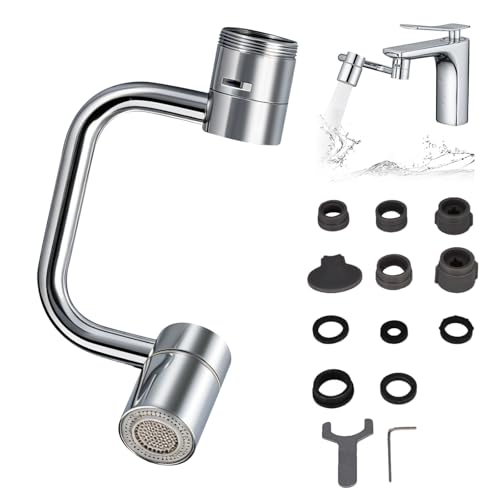 1080° Swivel Faucet Aerator, Dual Mode Splash Proof Faucet Nozzle Extender for Bathroom Sink