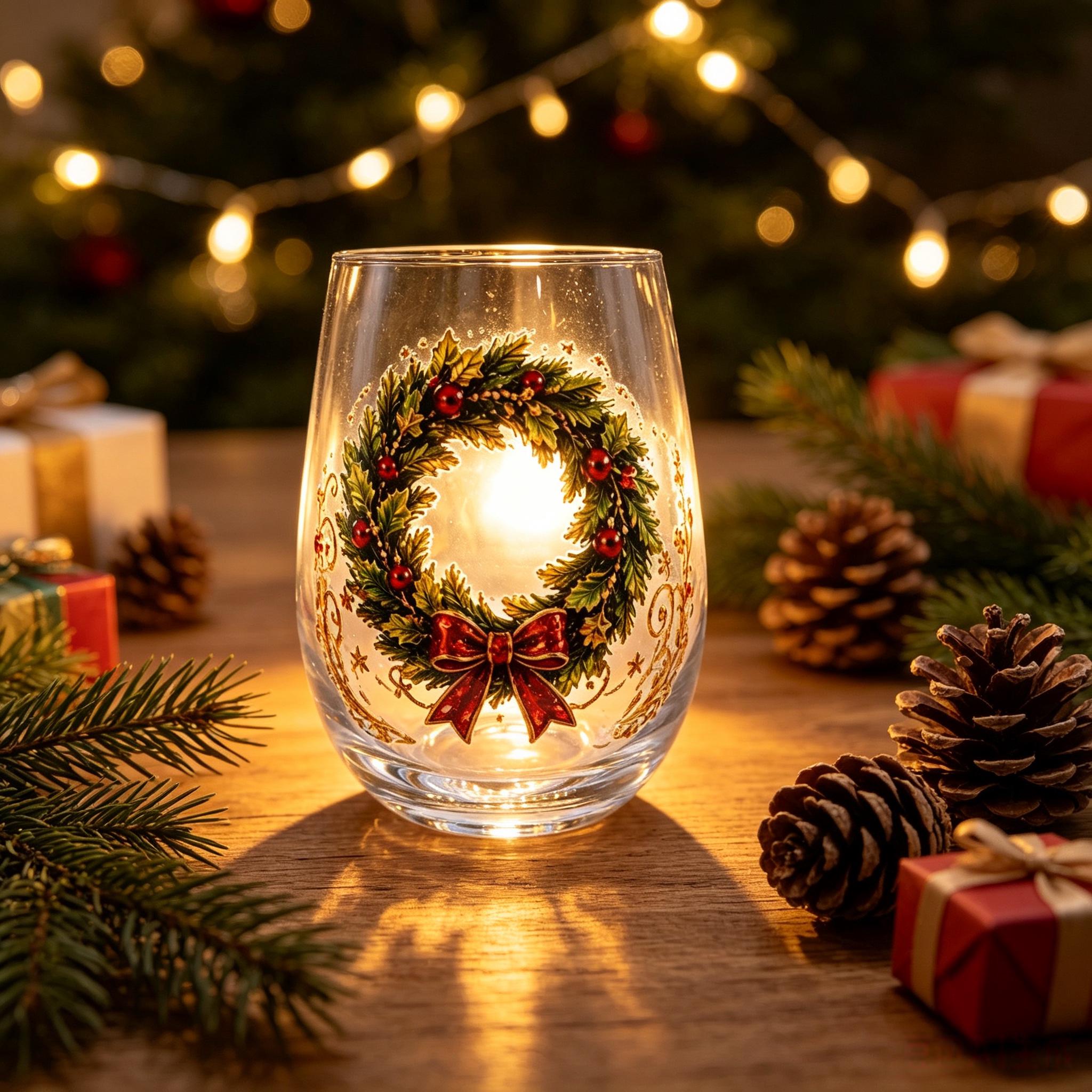 Christmas Magic 6-Piece Glass Cup Gift Set