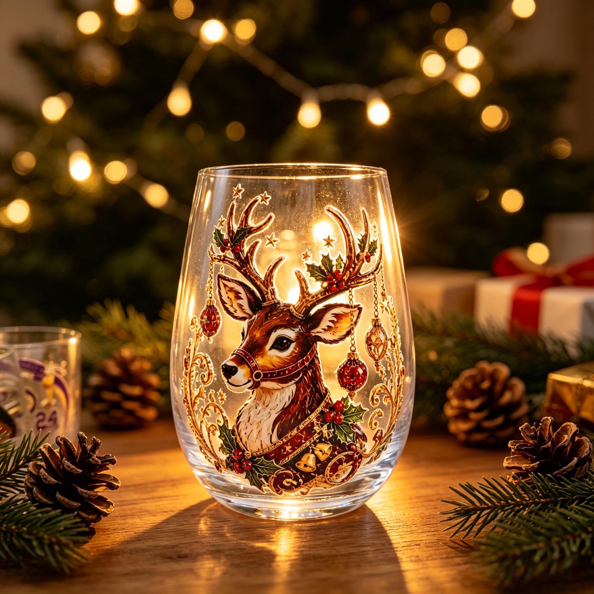 Christmas Magic 6-Piece Glass Cup Gift Set