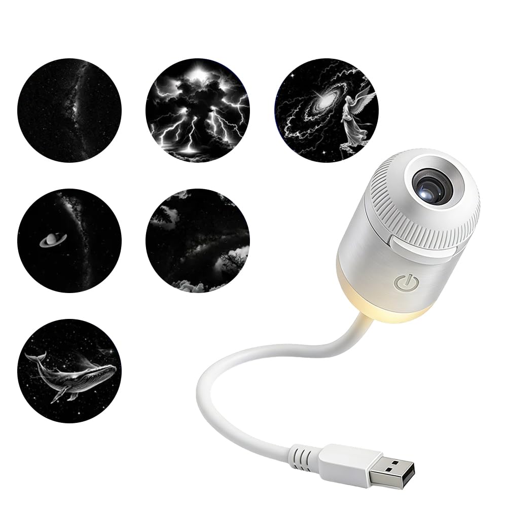 USB Star Projector Night Light, Flexible Gooseneck Galaxy Lamp