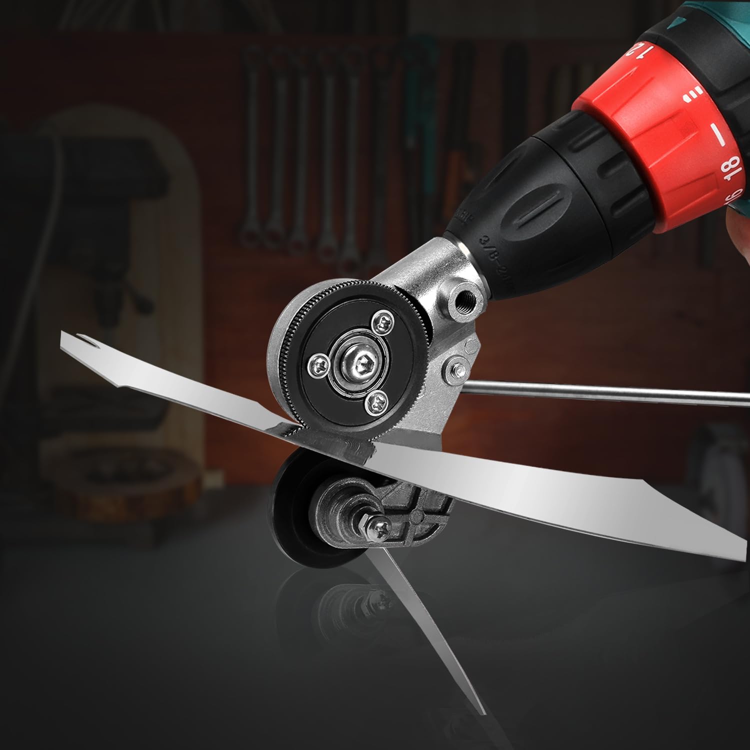 Drill Shear Attachment, Drill Convert Sheet Metal Cutter