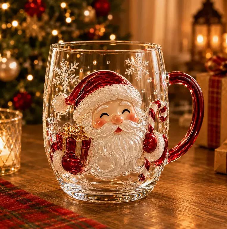 Christmas Magic 6-Piece Glass Mug Gift Set
