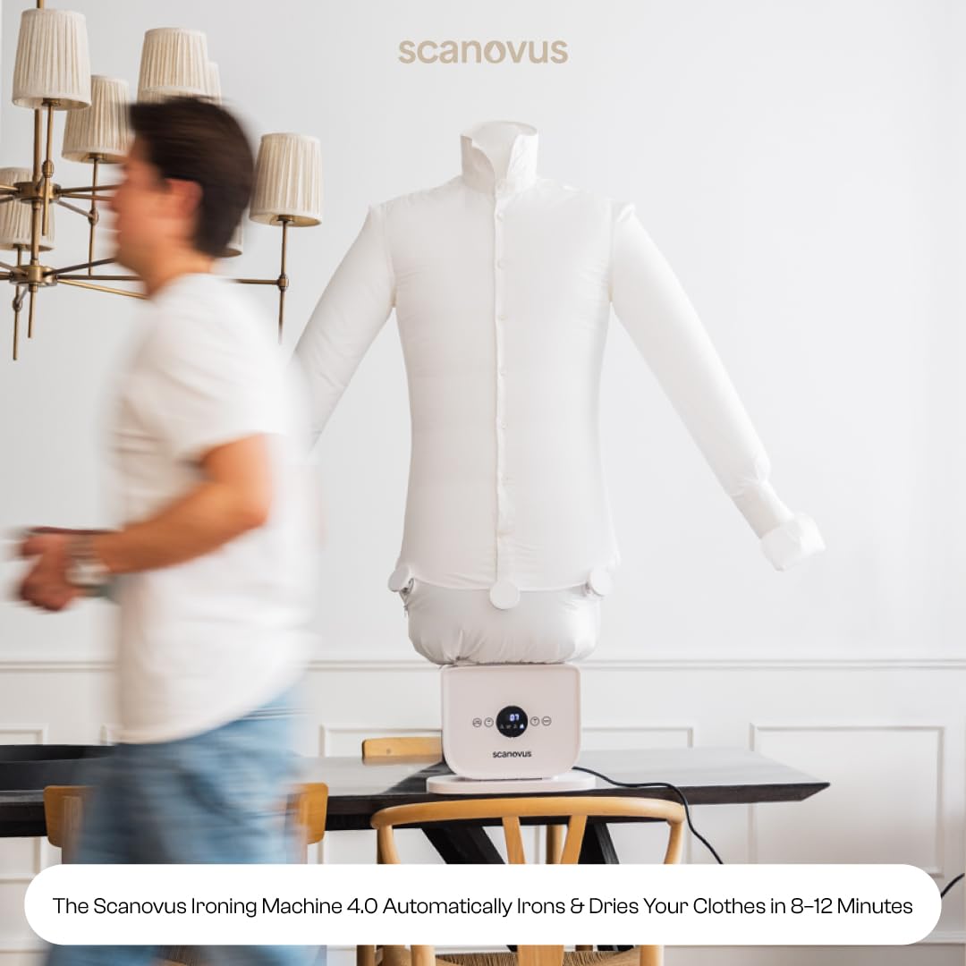 Automatic portrait inflatable ironing machine