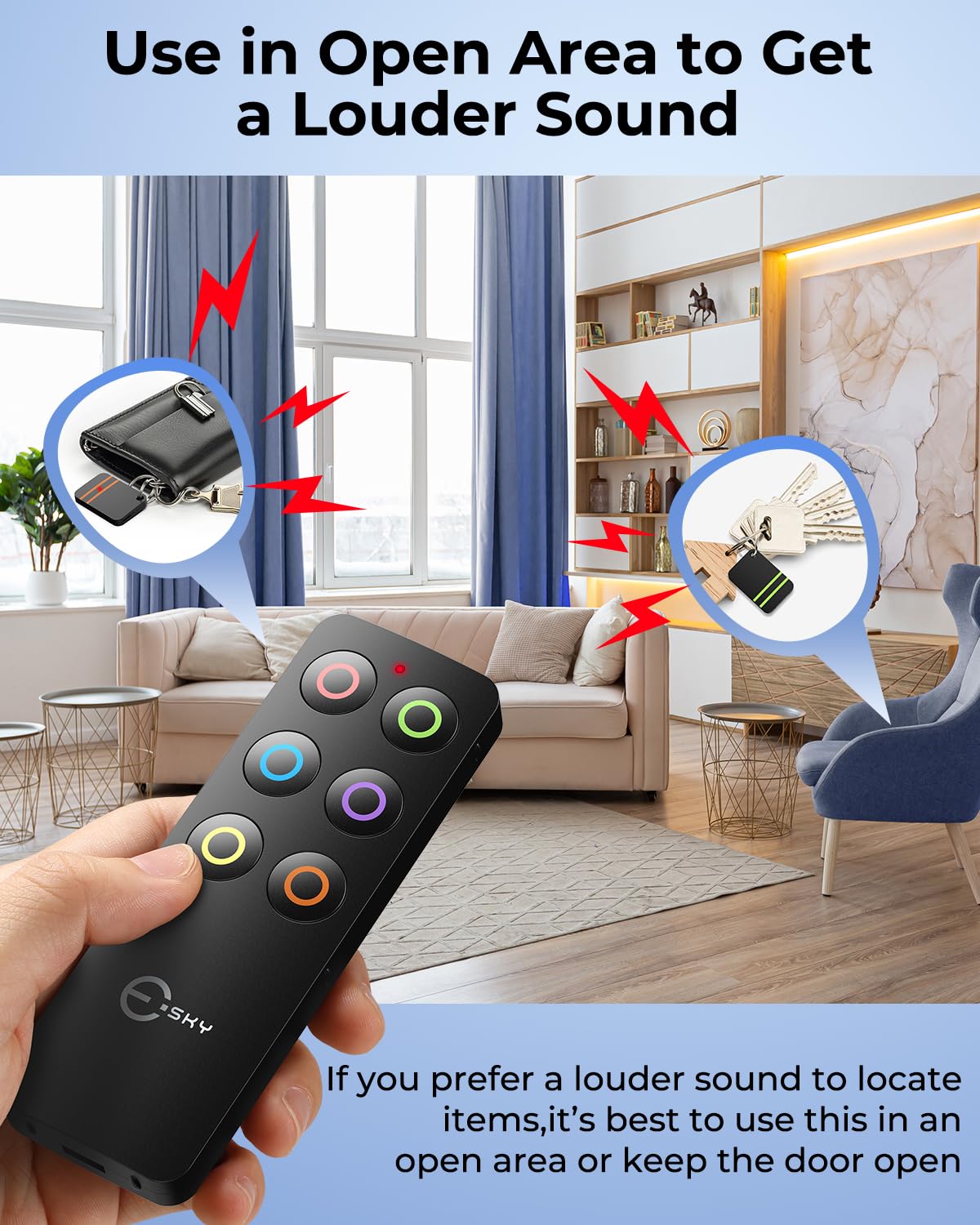 Key Finder Locator with Sound Wallet Tracker Key