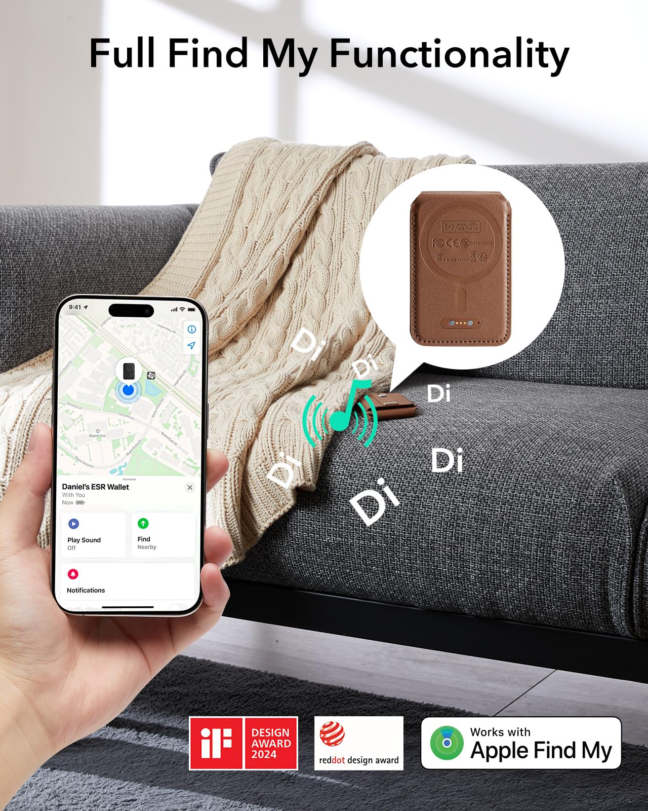 Wallet with Full Find My Functionality