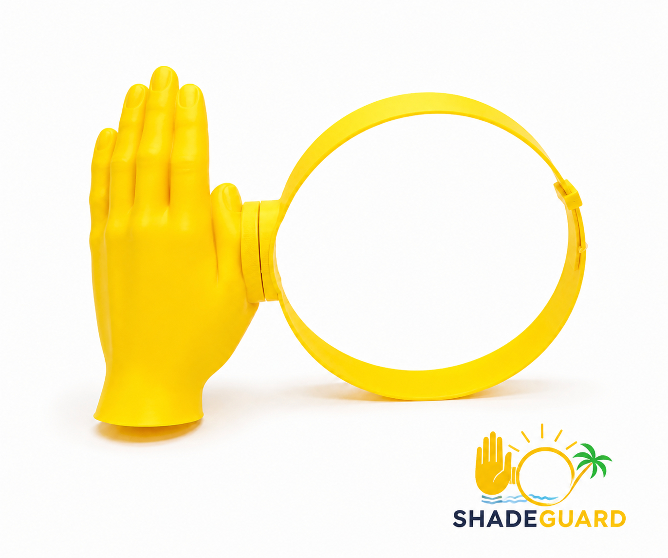 ShadeGuard Funny Hands Sun Visor, Novelty Hands-Shaped Sun Hat