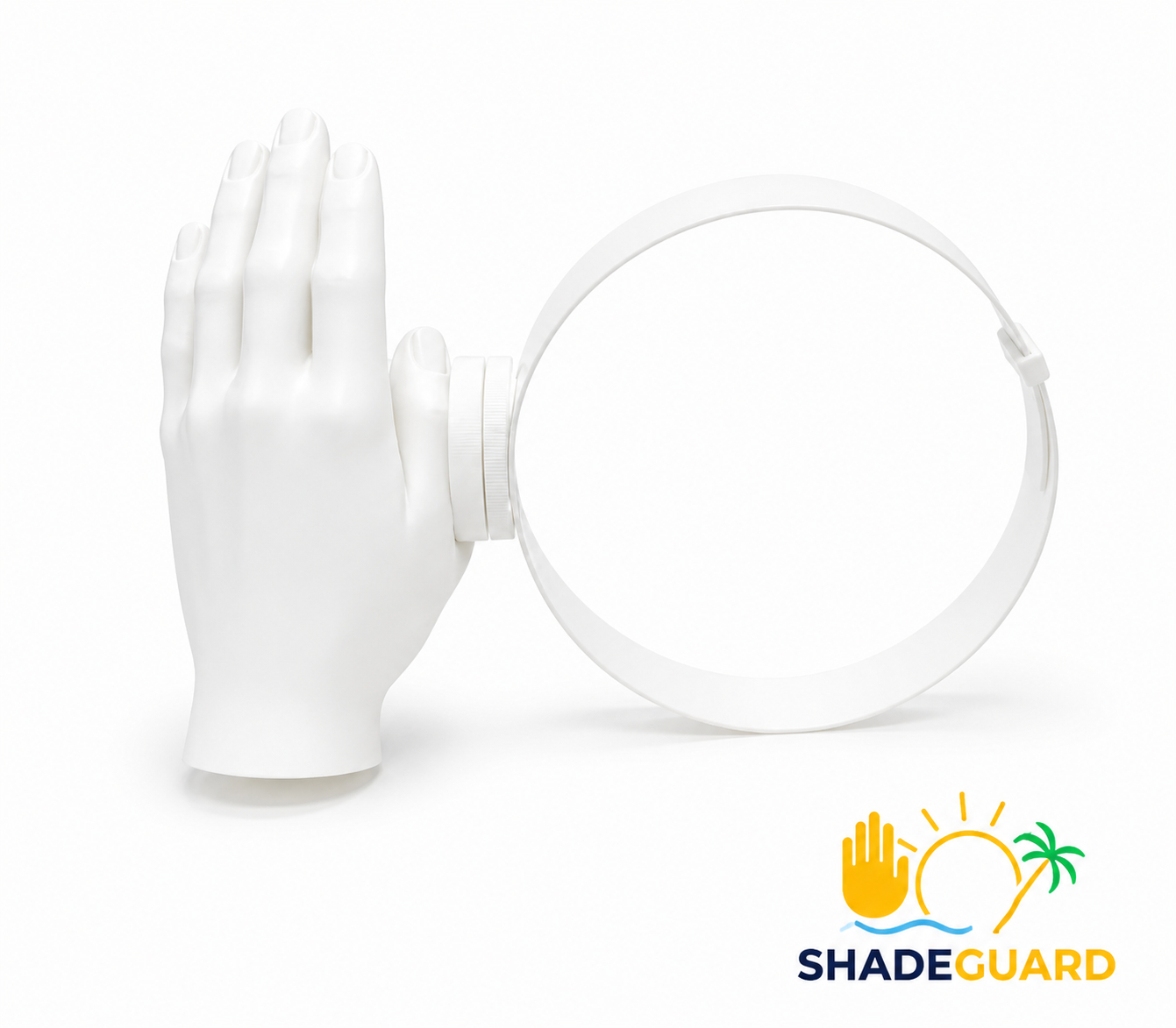 ShadeGuard Funny Hands Sun Visor, Novelty Hands-Shaped Sun Hat
