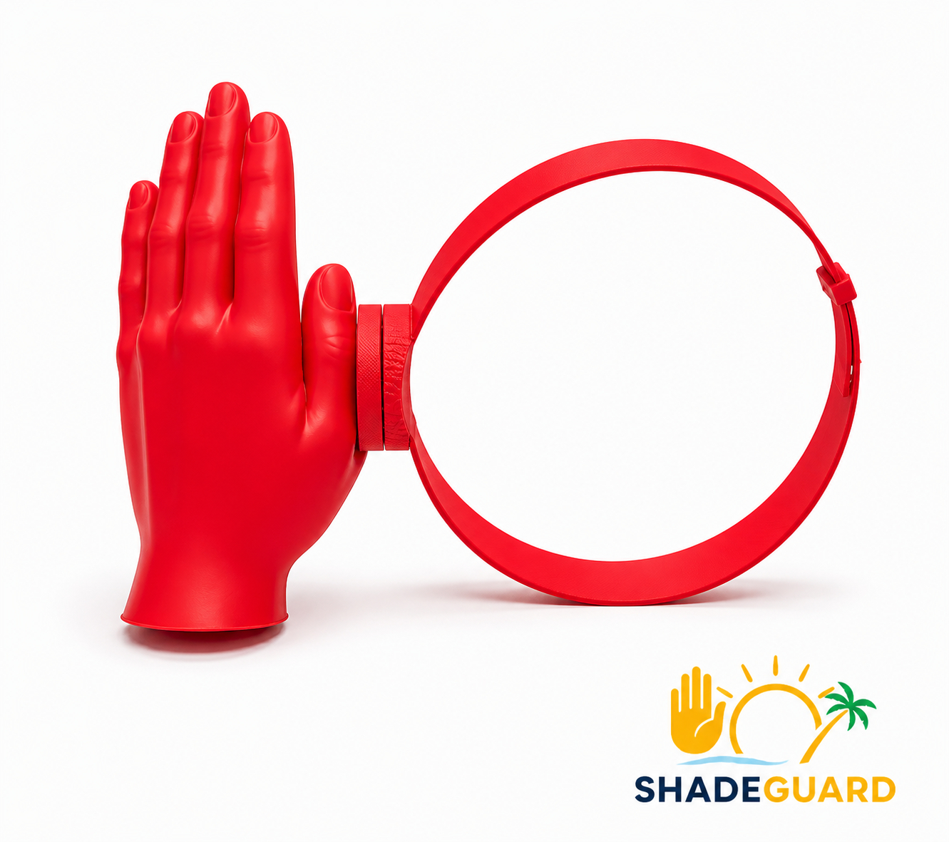 ShadeGuard Funny Hands Sun Visor, Novelty Hands-Shaped Sun Hat