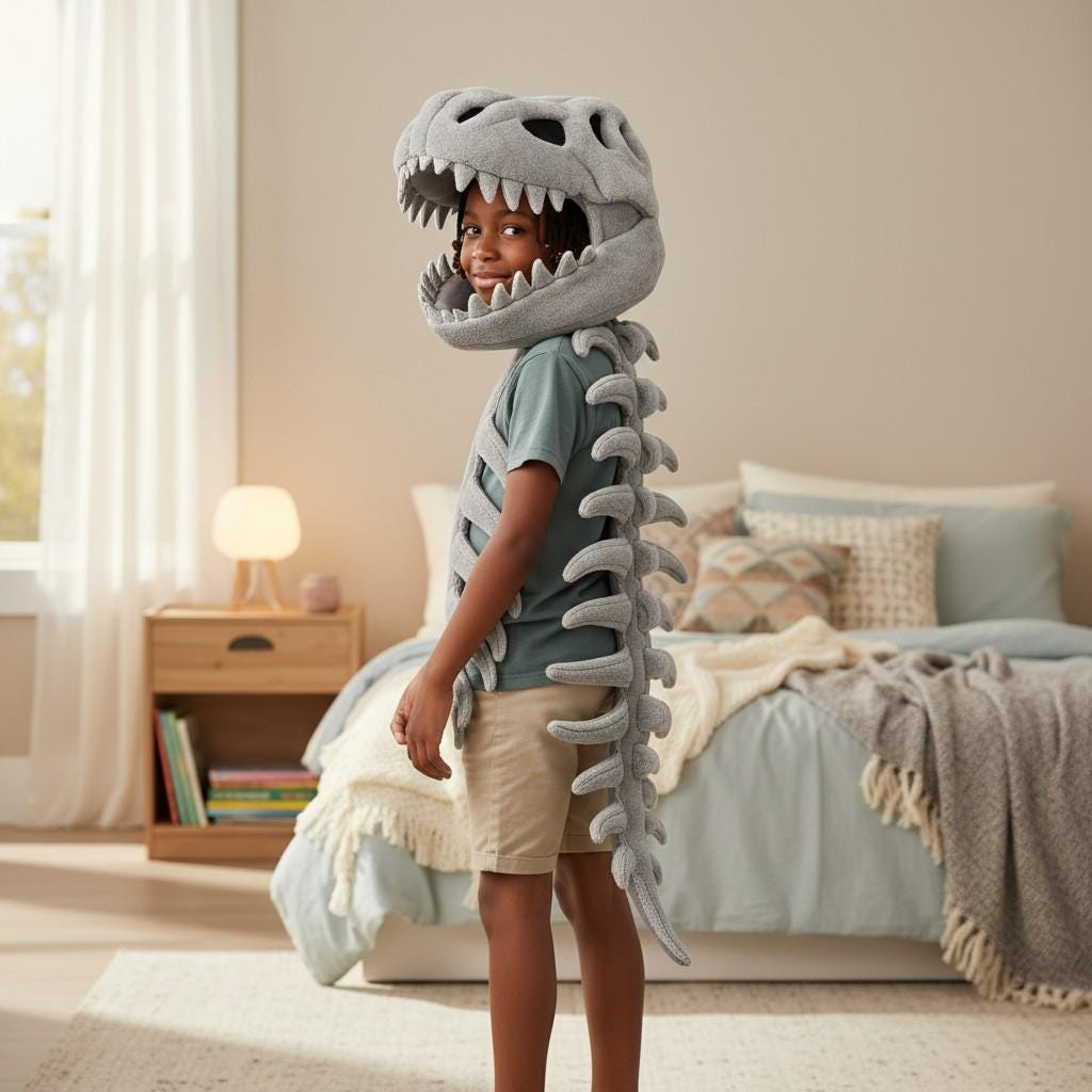 Comfortable Dinosaur Head Mask