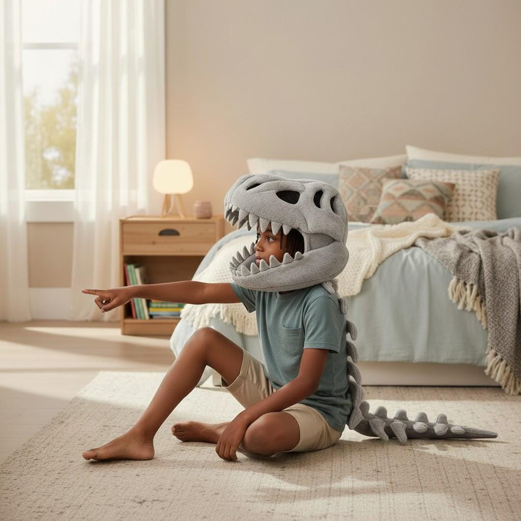 Comfortable Dinosaur Head Mask