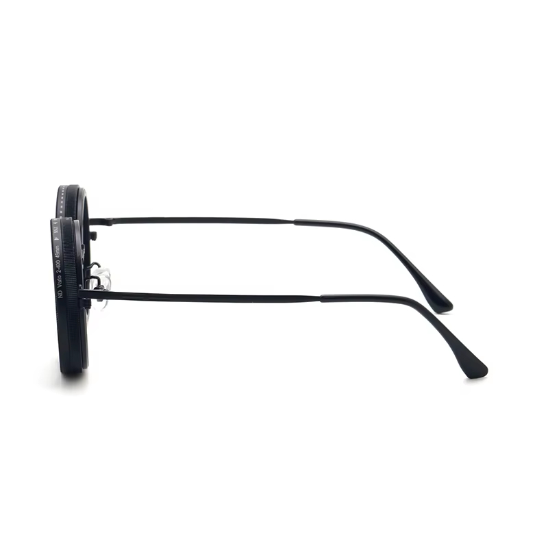 High Quality ND Filter Sunglasses Sunglasses Round Polarized Camera Lens Brightness Adjustable Tint Metal Frame and TAC Lenses