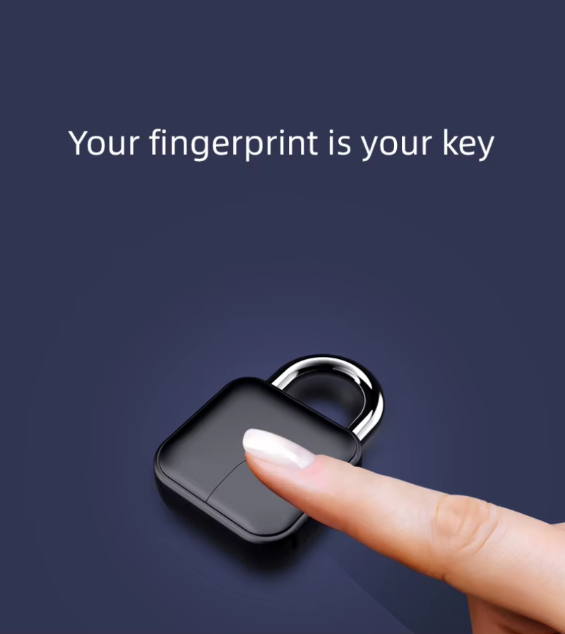 Smart Home Bluetooth-Compatible Keyless USB Padlock Star Galaxy Zinc Alloy Fingerprint Lock Waterproof