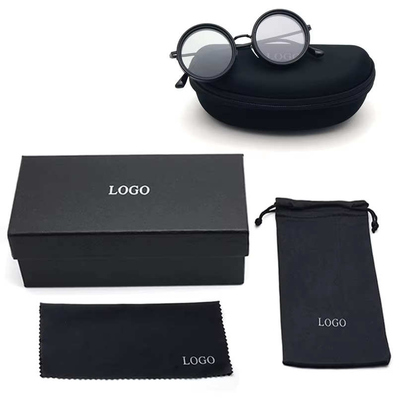 High Quality ND Filter Sunglasses Sunglasses Round Polarized Camera Lens Brightness Adjustable Tint Metal Frame and TAC Lenses