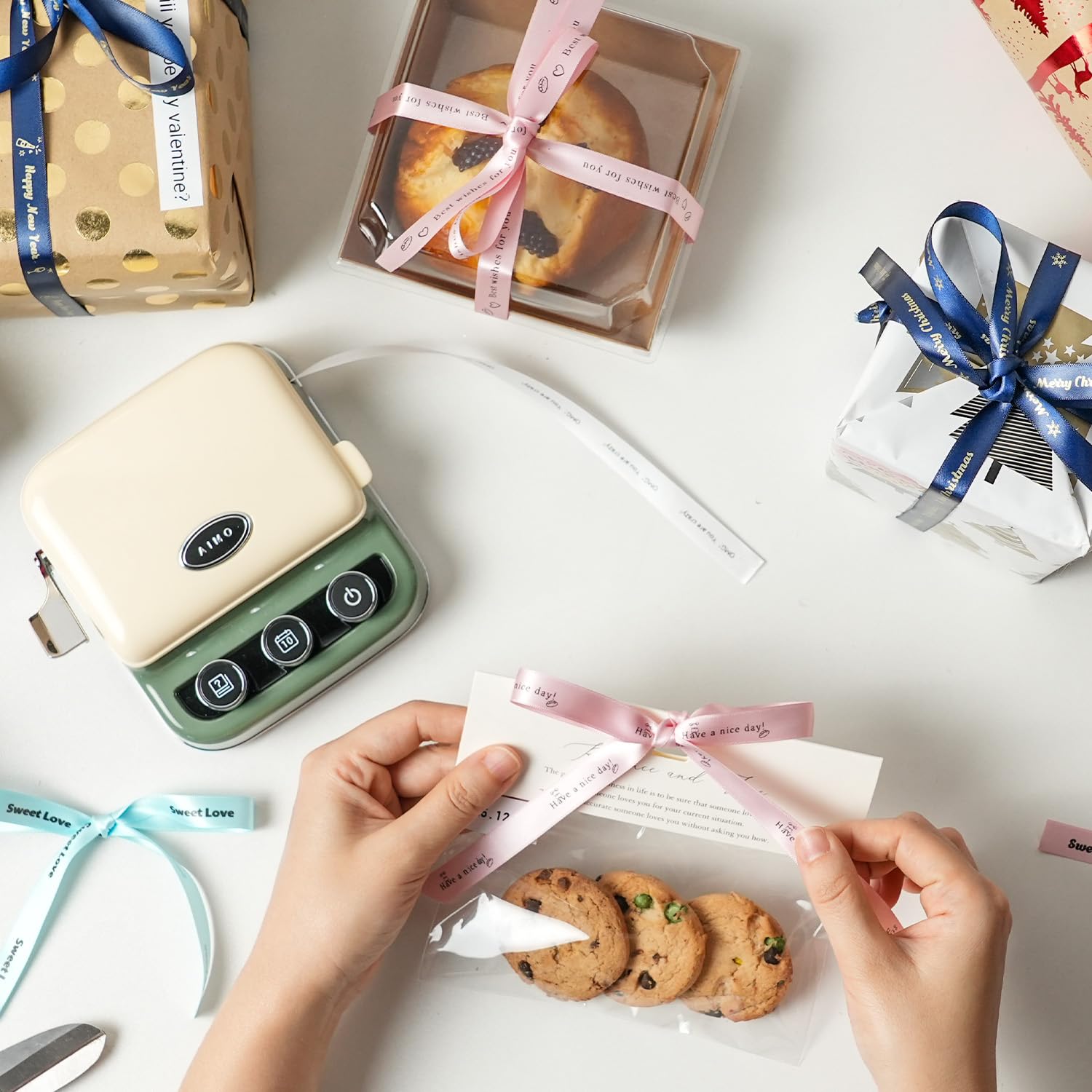 Phomemo Ribbon Printer, Custom Satin Ribbon Label Maker