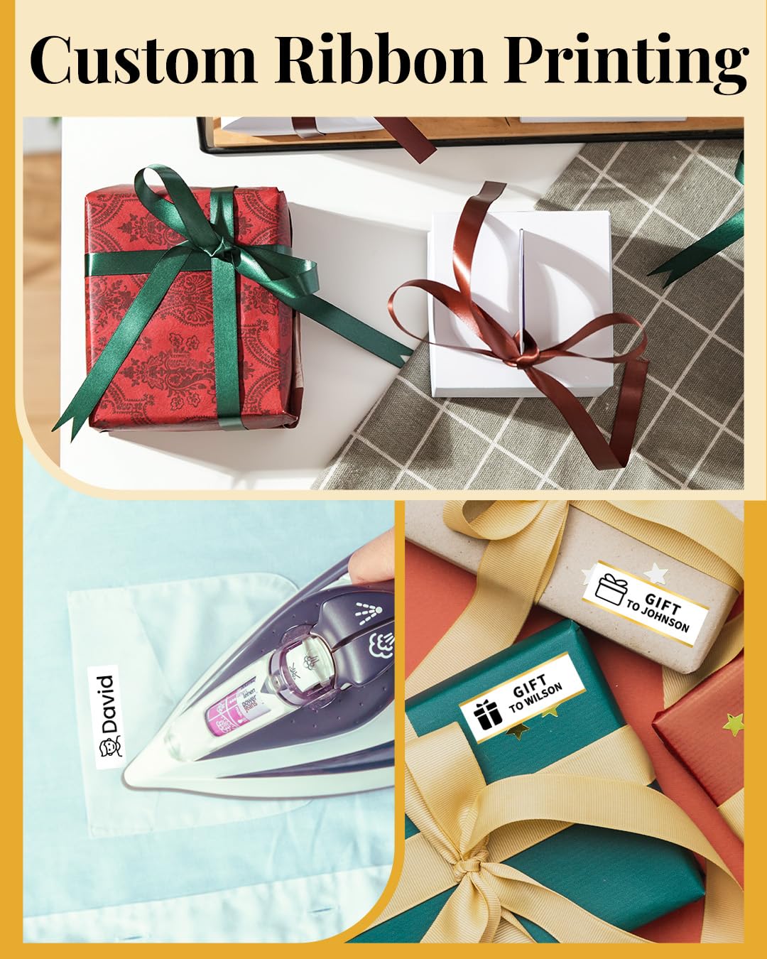 Phomemo Ribbon Printer, Custom Satin Ribbon Label Maker