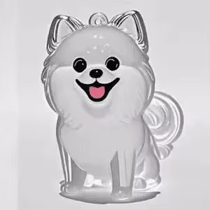 Cute Dog Keychain, Cartoon Puppy Acrylic Keychain, Kawaii Pet Bag Charm for Keys Backpack Purse
