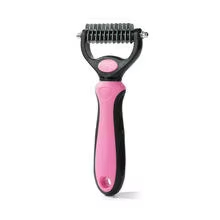 Double Sided Pet Dematting Comb, Dog & Cat Grooming Brush for Matted Tangled Hair