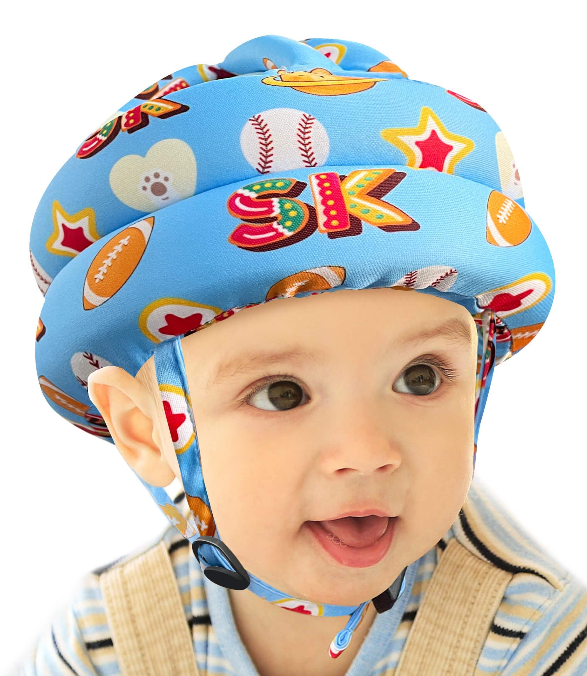 Baby Safety Helmet, Soft Anti-Collision Head Protector for Crawling Toddlers