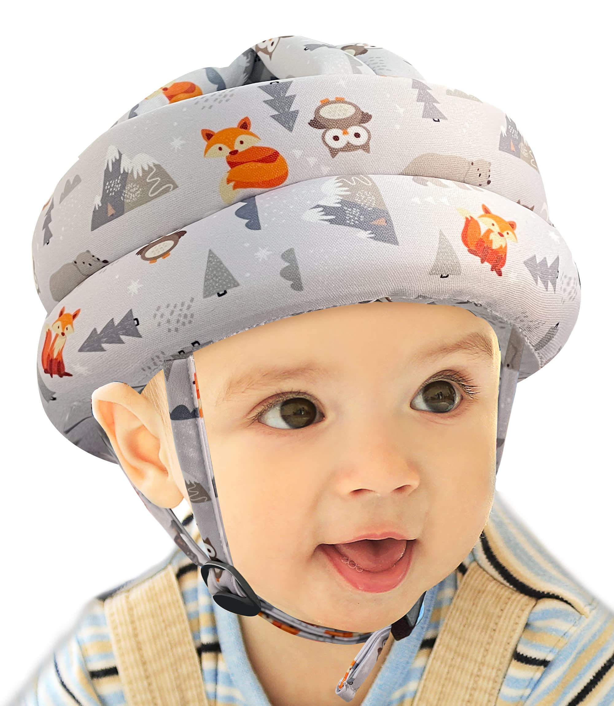 Baby Safety Helmet, Soft Anti-Collision Head Protector for Crawling Toddlers