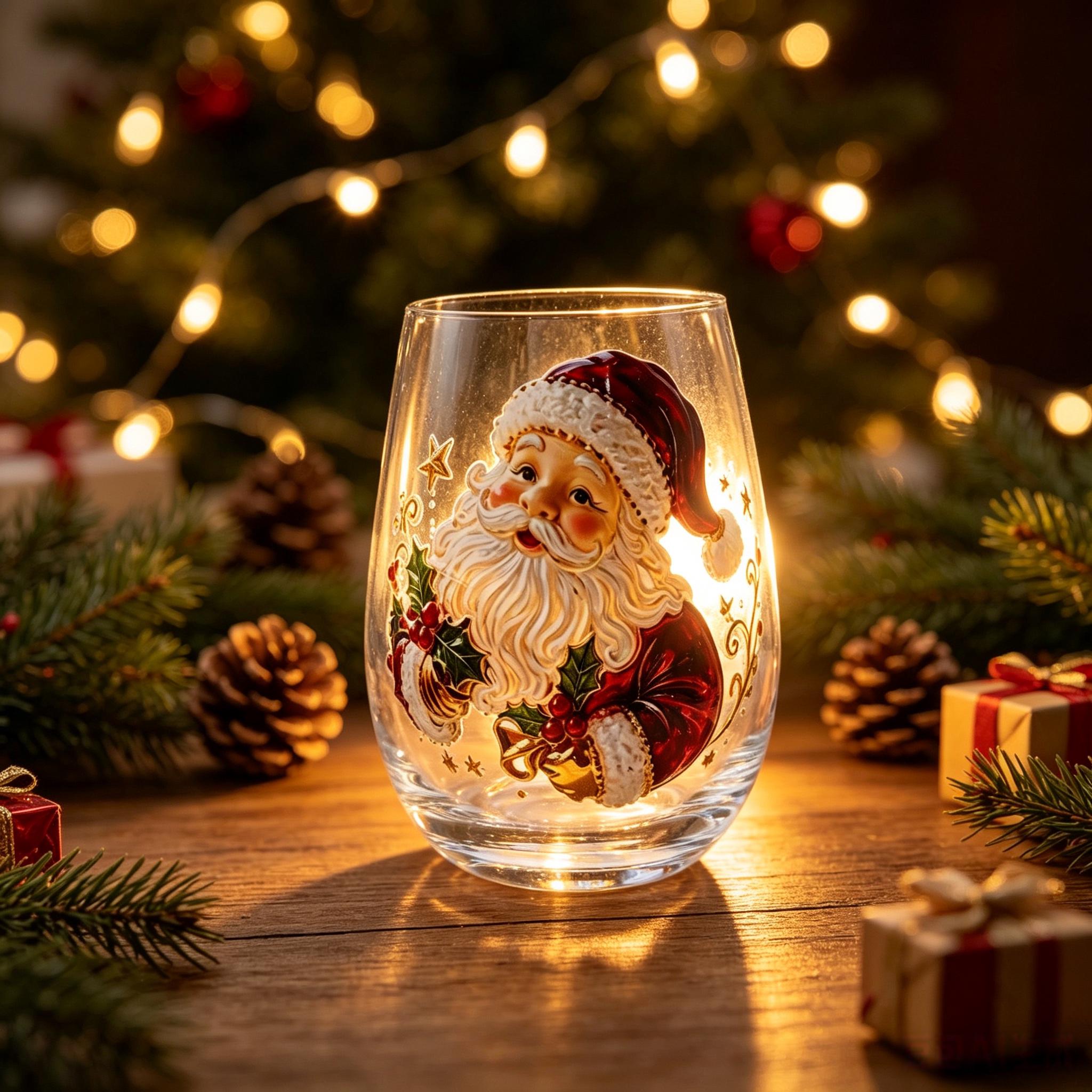 Christmas Magic 6-Piece Glass Cup Gift Set