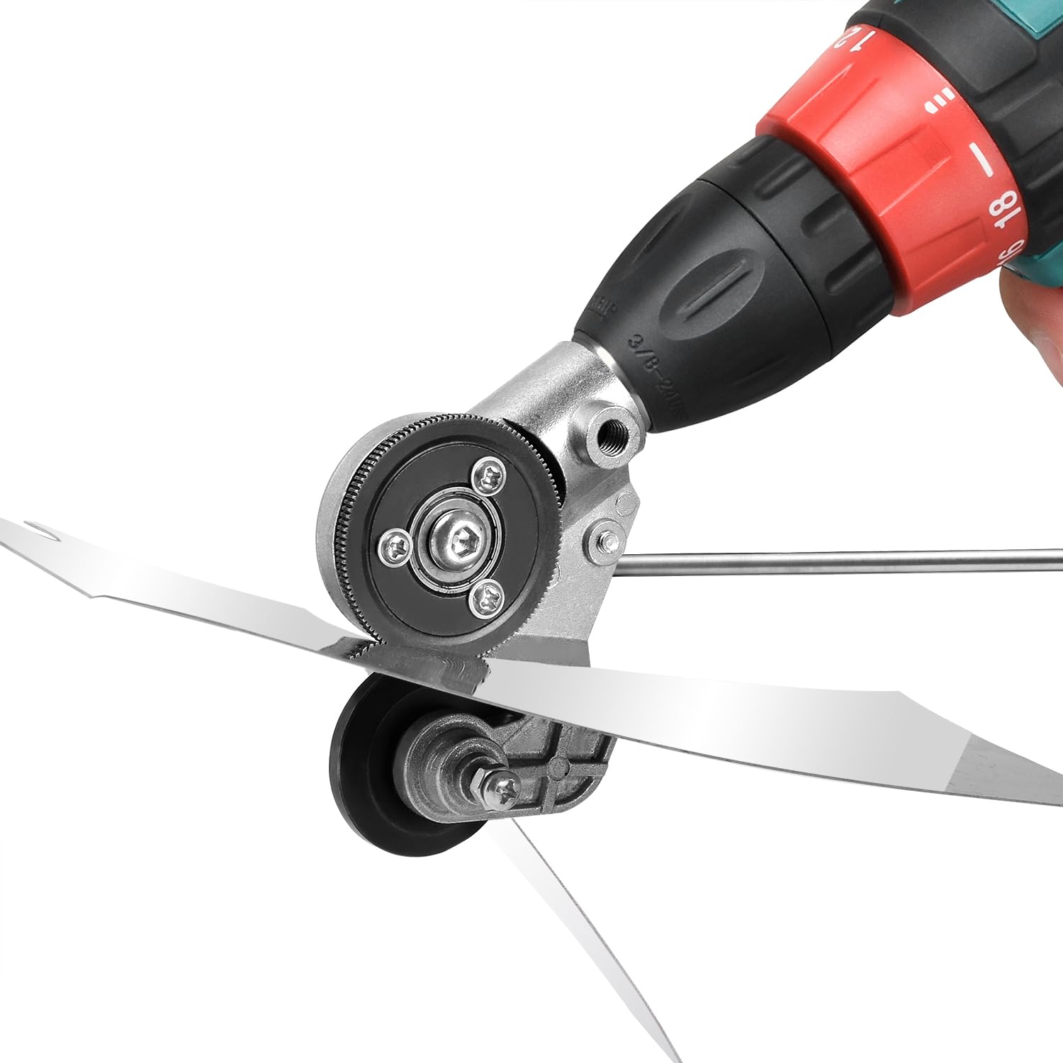 Drill Shear Attachment, Drill Convert Sheet Metal Cutter