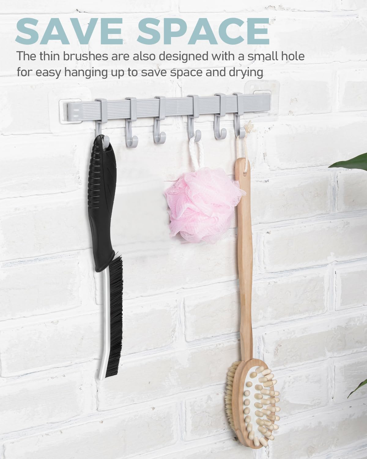 Crevice Cleaning Brush, Hard Bristle Gap Brush for Kitchen Sink Bathroom Tile & Window Tracks, Deep Cleaning Scrub Tool