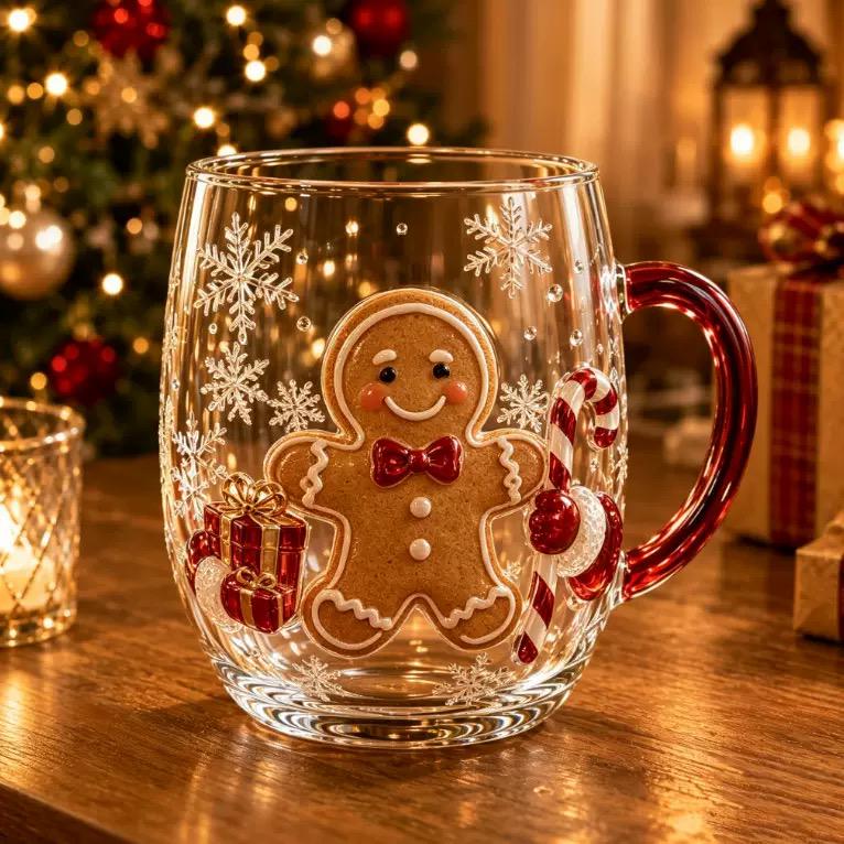 Christmas Magic 6-Piece Glass Mug Gift Set