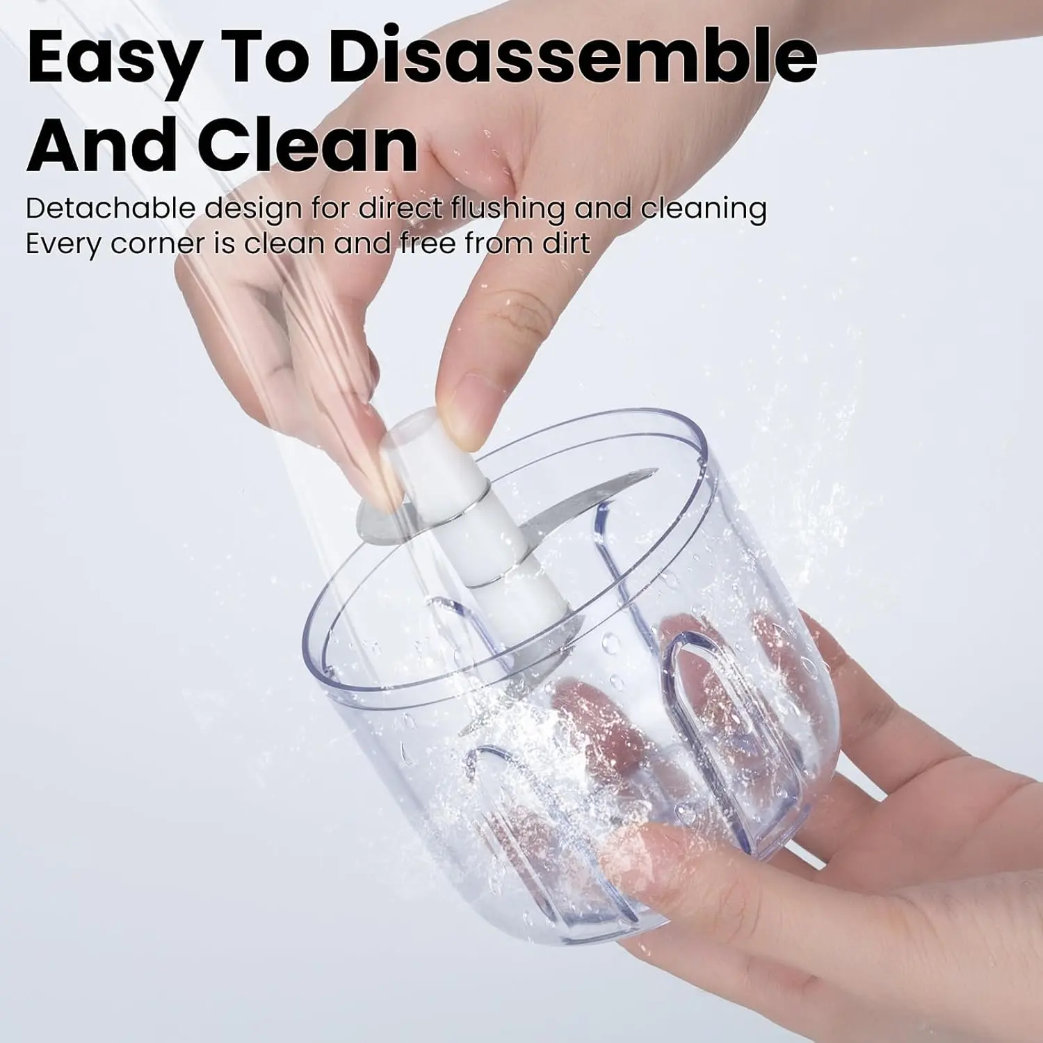 Rechargeable Mini Electric Food Chopper, Multi-Functional Garlic Onion Mincer for Kitchen Prep