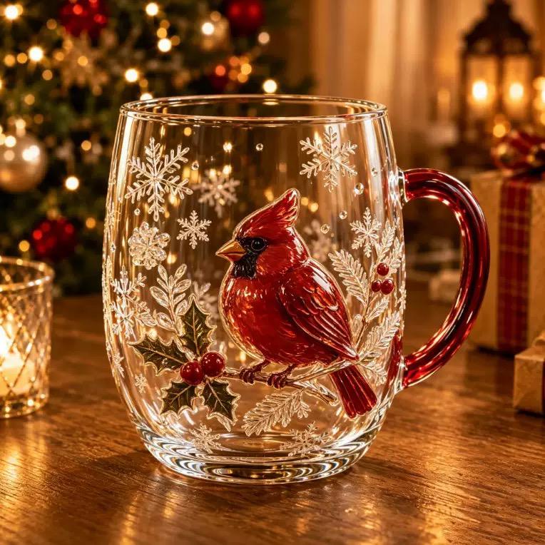 Christmas Magic 6-Piece Glass Mug Gift Set