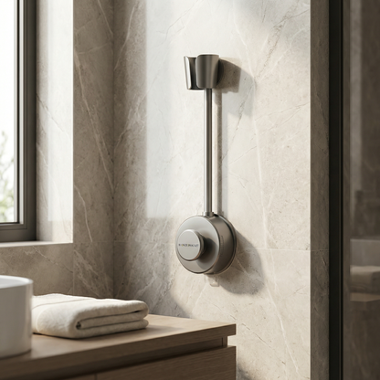 Suction Cup Shower Head Holder, Adjustable Wall Mount Bracket for Handheld Showerhead