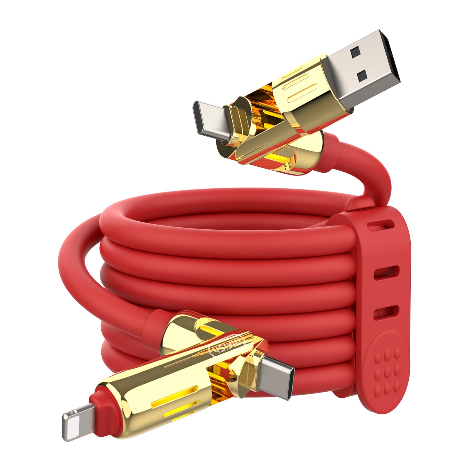 6 in 1 Rotating Multi Fast Charging USB Cable