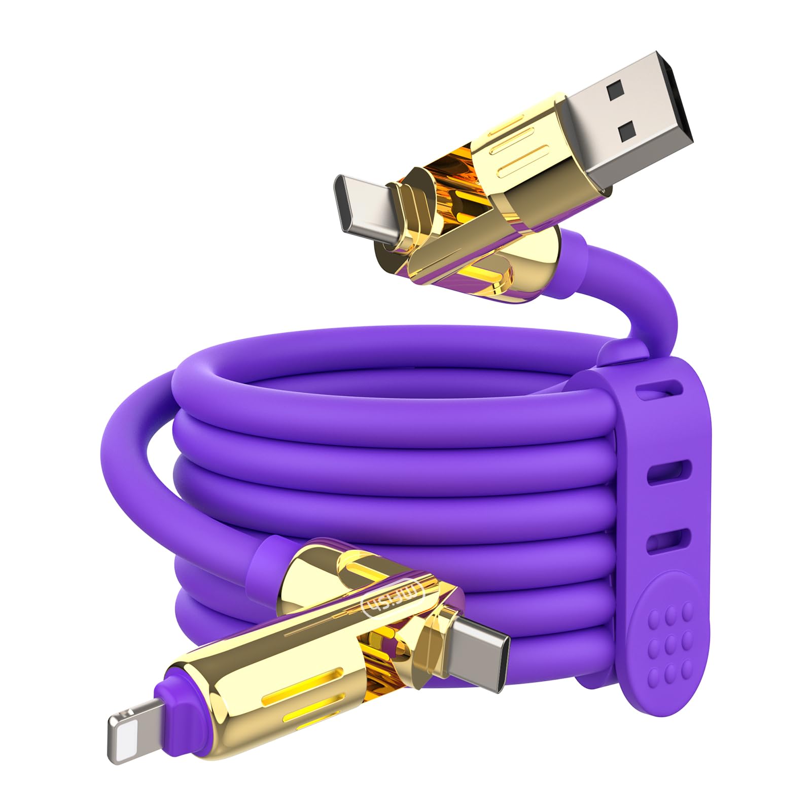 6 in 1 Rotating Multi Fast Charging USB Cable